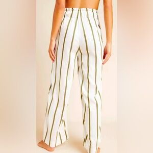 FRNCH| Gold striped wide leg pant